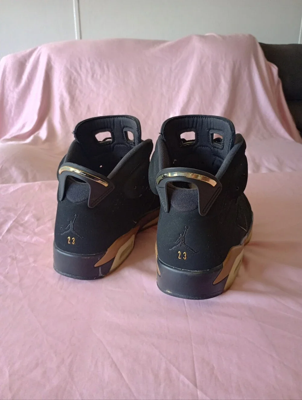 Nike Air Jordan 6 Retro Defining Moments 2020 CT4954-007 Size 12 Black Gold VI